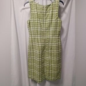 Green sear-sucker shell dress